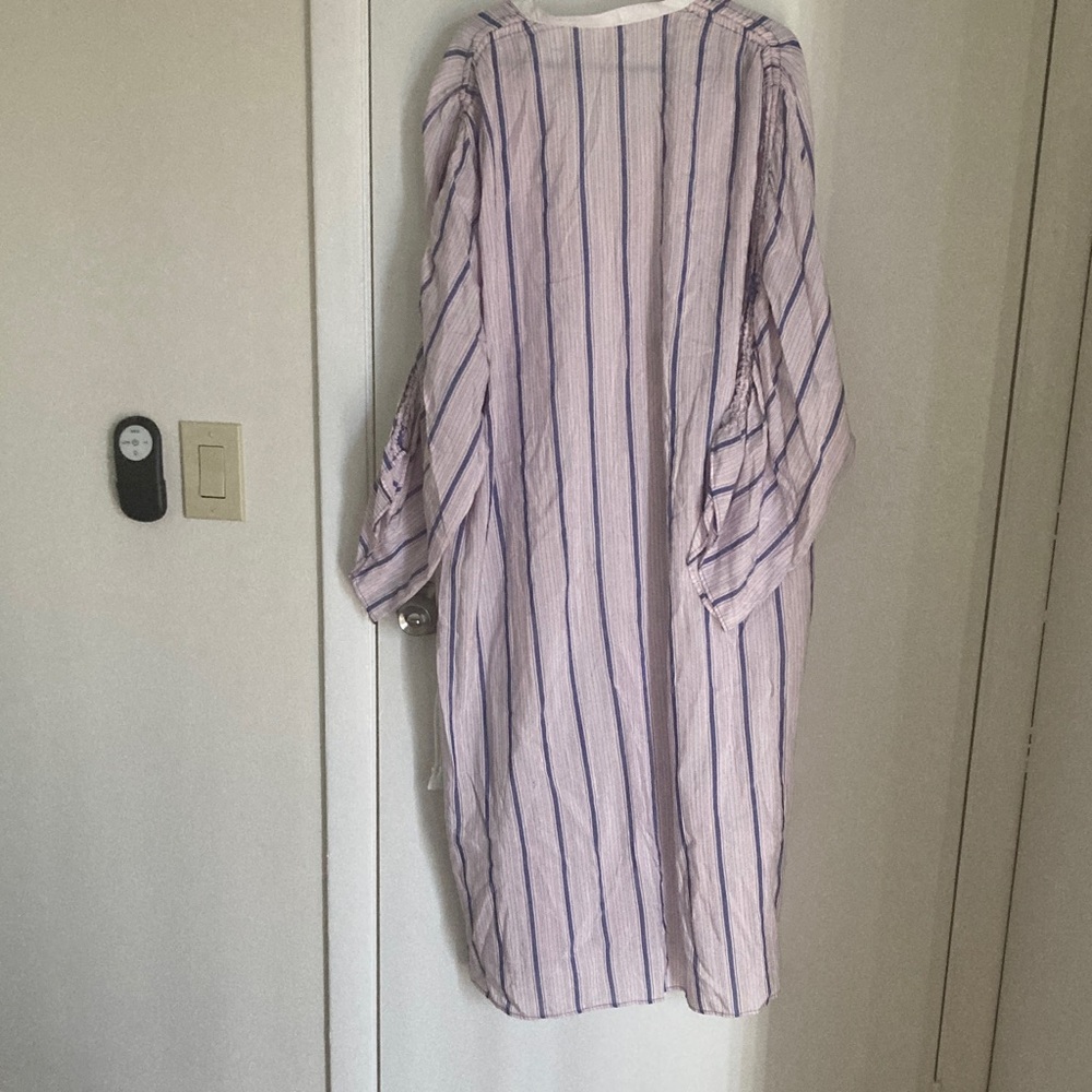 By Malene Birger Purple and White Striped Garment - Picture 3 of 3